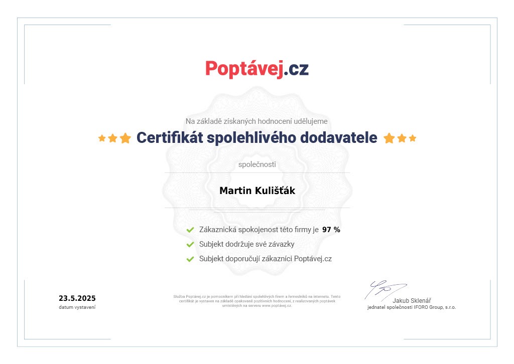 Certifikát